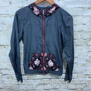 Empyre Lightweight Windbreaker Jacket Aztec Print Hooded Full Zip